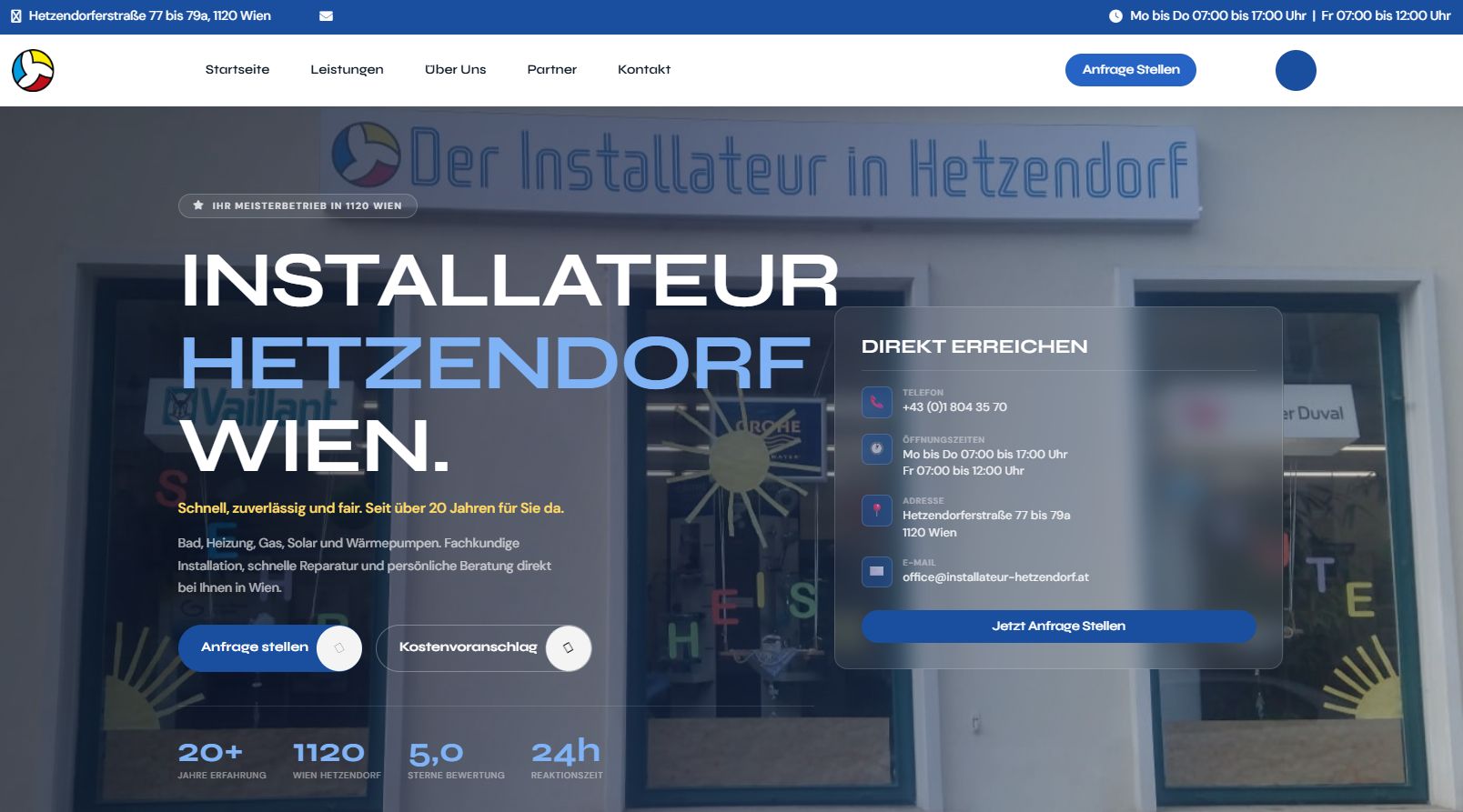 Hetzendorf Installateur Wien